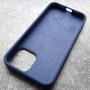 Чехол для Apple iPhone 13 Mini, Silicone Case, темно-синий матовый