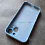 Чехол для iPhone 13 Mini, Silicone Case, цвет 24, голубой
