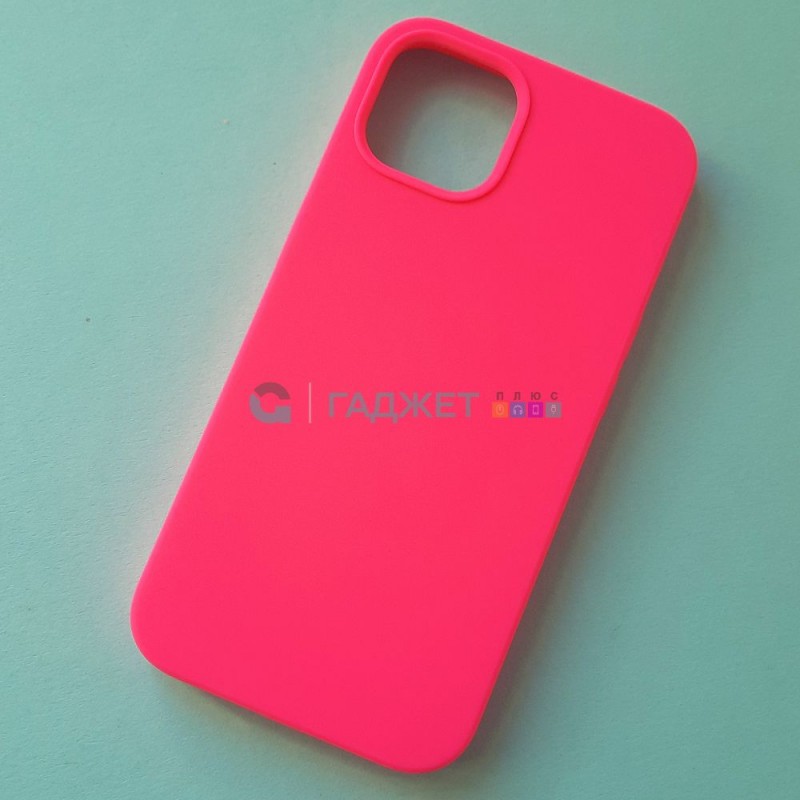 Чехол для iPhone 13, Silicone Case, цвет 47BR неоновый розовый Чехол для iPhone 13, Silicone Case, цвет 47BR неоновый розовый