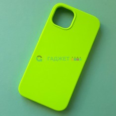 Чехол для iPhone 13, Silicone Case, цвет 60BR неоновый салатовый