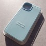 Чехол Silicone Case для iPhone 14, цвет зелено-голубой (21JD)