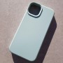 Чехол Silicone Case для iPhone 14, цвет зелено-голубой (21JD)