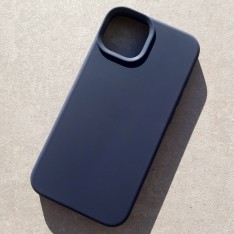 Чехол Silicone Case для iPhone 14, цвет темно-синий матовый (9JD)