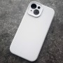 Чехол для Айфона 15,  Silicone Case с Magsafe, защита камеры, белый