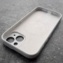 Чехол для Айфона 15,  Silicone Case с Magsafe, защита камеры, белый