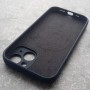 Чехол для iPhone 15, с MagSafe Silicone Case, темно-синий, защита камер