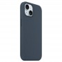 Чехол для iPhone 15, с MagSafe Silicone Case, темно-синий
