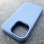 Чехол на iPhone 15 Pro, MagSafe Silicone Case, голубой