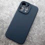 Чехол для Apple iPhone 15 Pro Max, MagSafe, Silicone Case,  черный с защитой камеры