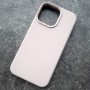 Чехол для Айфон 15 Pro Max, MagSafe, Silicone Case,  бледно-розовый