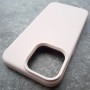Чехол для Айфон 15 Pro Max, MagSafe, Silicone Case,  бледно-розовый