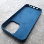 Чехол на iPhone 15 Pro Max, MagSafe, Silicone Case,  темно-синий