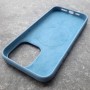 Чехол  для iPhone 15 Pro Max, MagSafe, Silicone Case,  голубой