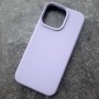 Чехол для телефона Айфон 15 Pro Max, MagSafe, Silicone Case,  сирень