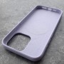 Чехол для телефона Айфон 15 Pro Max, MagSafe, Silicone Case,  сирень