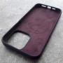 Чехол для iPhone 15 Pro Max, MagSafe, Silicone Case,  фиолетово-черный