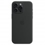 Чехол для iPhone 15 Pro Max Silicone Case, с логотипом, черный