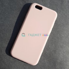 Чехол для iPhone 6, Silicone Case, без лого, цвет 19- бледный персик