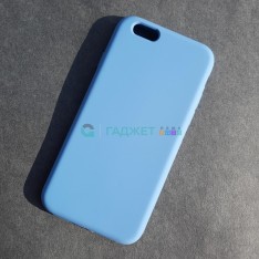 Чехол для iPhone 6, Silicone Case, без лого, цвет 24 - голубой