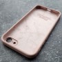 Чехол для iPhone 7 / 8 Silicone Case, квадратный, с логотипом, розовый песок