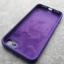 Чехол для iPhone 7 / 8 Silicone Case, квадратный, с логотипом, темно-фиолетовый
