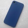 Чехол для Айфон 7 / 8 / SE, Silicone Case, темно-синий