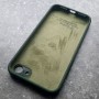 Чехол для iPhone 7 / 8 / SE, Silicone Case с прямоугольными гранями, темно-зеленый