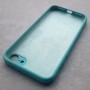 Чехол для Айфон 7 / 8 / SE, Silicone Case прямые грани, ментол