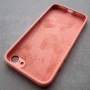 Чехол на Айфон 7 / 8 / SE, Silicone Case прямые грани, розовый