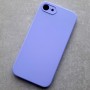 Айфон 7 / 8 / SE, Чехол Silicone Case квадратный, сирень