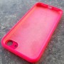 Чехол для iPhone 7 / 8 Silicone Case, квадратный, с логотипом, неоново-розовый