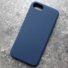 Чехол для Apple iPhone 7 / 8 / SE, Silicone Case, темно-синий матовый