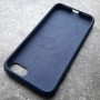 Чехол для Apple iPhone 7 / 8 / SE, Silicone Case, темно-синий матовый