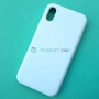Чехол для iPhone X / XS, Silicone Case, цвет 9BR белый