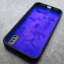 Чехол для iPhone X / XS Silicone Case, с логотипом, темно-синий