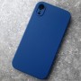 Чехол для iPhone XR Silicone Case, с логотипом, темно-синий