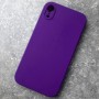 Чехол для iPhone XR Silicone Case, с логотипом, фиолетовый