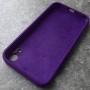 Чехол для iPhone XR Silicone Case, с логотипом, фиолетовый