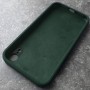 Чехол для iPhone XR Silicone Case, с логотипом, хаки