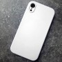 Чехол для iPhone XR Silicone Case, с логотипом, белый