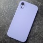 Чехол для iPhone XR Silicone Case, с логотипом, бледно-сиреневый
