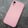 Чехол для iPhone XR Silicone Case, с логотипом, розовый