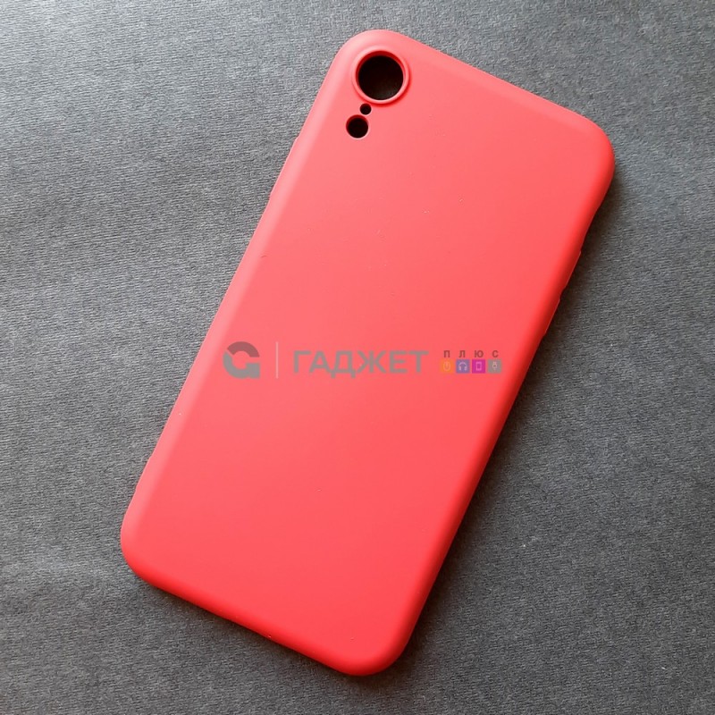 Силиконовый чехол для Apple iPhone XR, красная камелия Силиконовый чехол для Apple iPhone XR, красная камелия