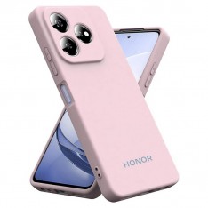 Чехол для Honor 400 Lite, Silicone Case, с логотипом, розовый песок