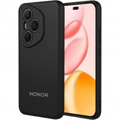 Чехол для Honor 400 Pro, Silicone Case, с логотипом, черный