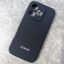 Чехол для Honor 600 Lite, Silicone Case, с логотипом, черный