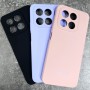 Чехол для Honor X7D, Silicone Case, с логотипом, черный