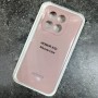 Чехол для Honor X7D, Silicone Case, с логотипом, розовый песок