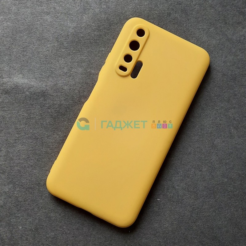Силиконовый чехол для Huawei Honor 20 Pro, желтый Силиконовый чехол для Huawei Honor 20 Pro, желтый