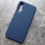 Чехол для Huawei Honor 20, Silicone Case, темно-синий матовый